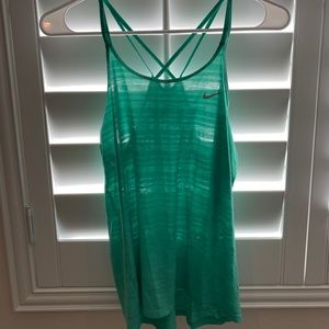 Cute Nike teal workout tank top